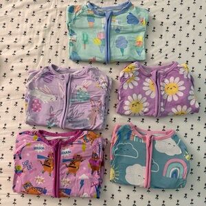 Little Sleepies zippies and bubble rompers - 6-12m